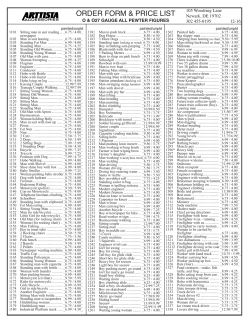 Price List - Arttista Accessories
