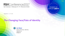 The Changing Face/Fate of Identity