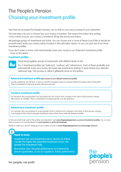 the investment factsheet