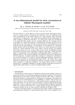 A two-dimensional model for slow convection at infinite