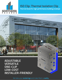 ISO Clip: Thermal Isolation Clip ADJUSTABLE VERSATILE ONE