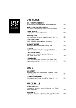 COCKTAILS jUGS MOCKTAILS