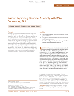 Rascaf: Improving Genome Assembly with RNA Sequencing Data