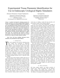 Experimental Tissue Parameter Identification for Use in