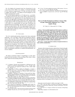 The low-profile hemispherical helical antenna with circular