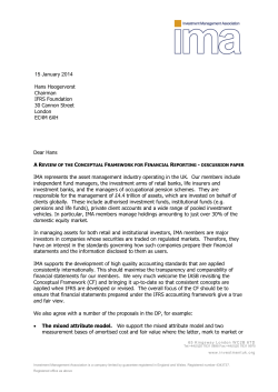 IMA response - Investment Association