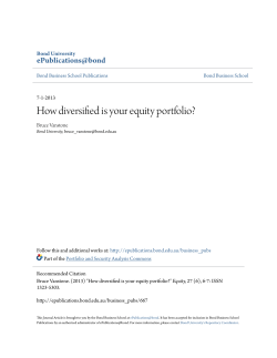 How diversified is your equity portfolio?