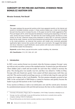 CURIOSITY OF PAY-PER-BID AUCTIONS: EVIDENCE FROM
