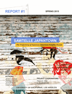 sawtelle japantown report #1 - UCLA Asian American Studies
