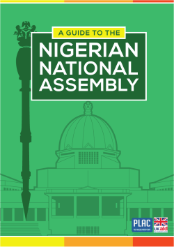 A Guide to the Nigerian National Assembly