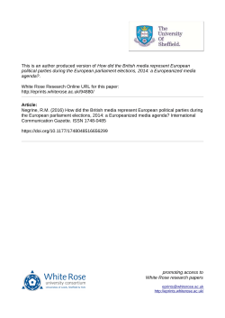 How did the British media represent European political parties