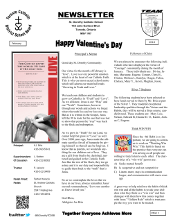 newsletter - TCDSB.org