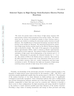 Selected Topics in High Energy Semi-Exclusive Electro