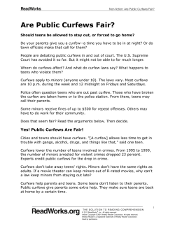 Are Public Curfews Fair?