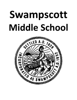 Program of Studies - Swampscott Middle School