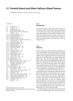 12 Parotid Gland and Other Salivary Gland Tumors
