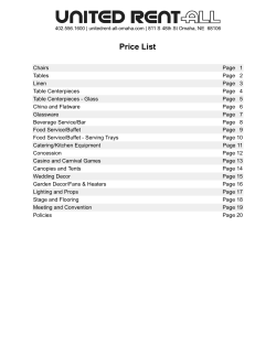 Price List - United Rent All
