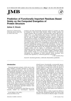 Prediction of Functionally Important Residues Based Solely on the