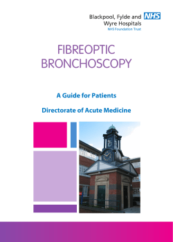 FIBREOPTIC BRONCHOSCOPY