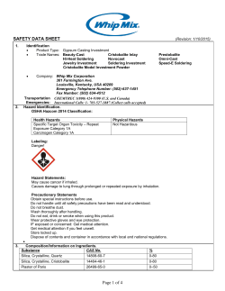 Page 1 of 4 SAFETY DATA SHEET