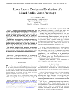 Design and Evaluation of a Mixed Reality Game Prototype
