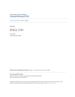 ENGL 5701 - ScholarWorks@UNO