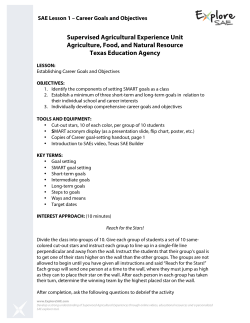 Lesson - Setting SMART Career Goals