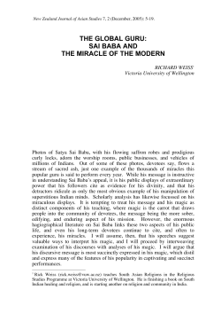 The Global Guru: Sai Baba and the Miracle of the Modern