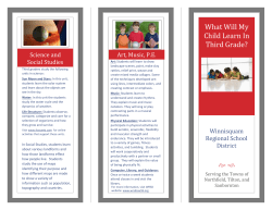 Third Grade Curriculum for Parents Brochure