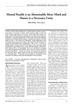 Mental Health is an Abominable Mess