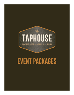 event packages - Taphouse Northern Grill + Pub