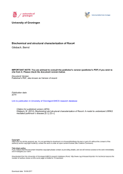 Biochemical and structural characterization of Roco4