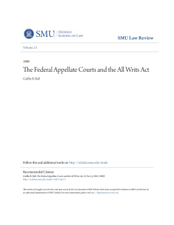 The Federal Appellate Courts and the All Writs Act