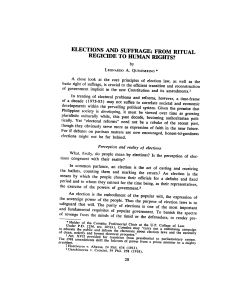 Elections and Suffrage