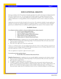 educational grants - Lambda Kappa Sigma