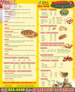 Call for all FREDDIE`S LOC for all FREDDIE`S LOCATIONS Call 855