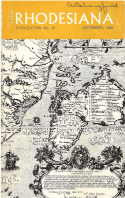 Rhodesiana 19 - Rhodesia and South Africa: Military History