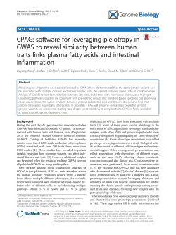 CPAG: software for leveraging pleiotropy in GWAS to