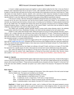 MES Accord Universal Appendix: Citadel Guide &ndash; December 2015