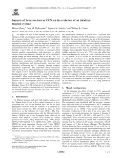 Impacts of Saharan dust as CCN on the evolution of an