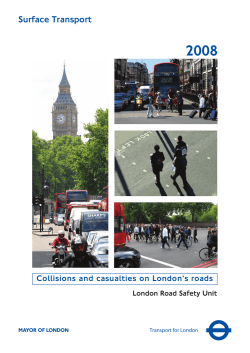 collisions and casualties on london`s roads