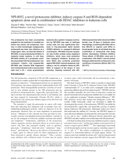 NPI-0052, a novel proteasome inhibitor, induces
