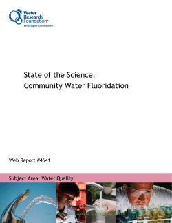 State of the Science: Community Water Fluoridation