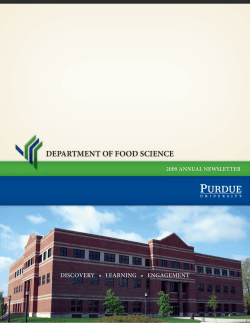 department of food science d - Purdue Agriculture