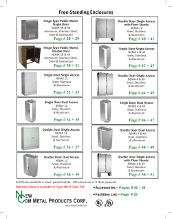 Free-‐Standing Enclosures