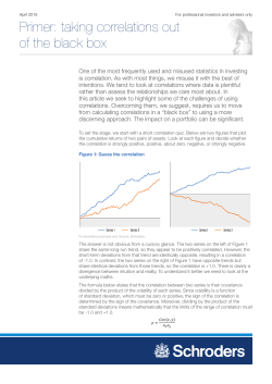 Primer: taking correlations out of the black box