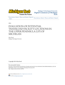 evaluation of potential transload facility locations in the upper