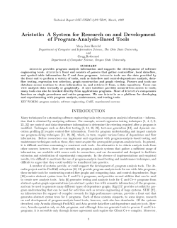 Aristotle: A System for Research on and