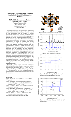 Properties of Lithium Vanadium Phosphate As a Cathode Material