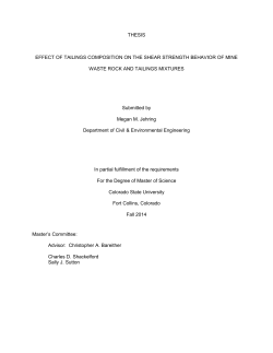 Effect of tailings composition on the shear strength behavior of mine